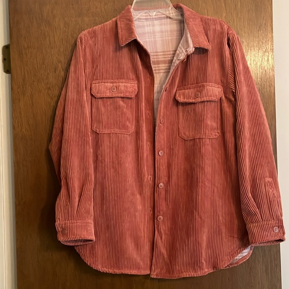 Corduroy and flannel shacket - Picture 1 of 2